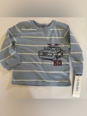 Carter's striped baby boys 12 mos top